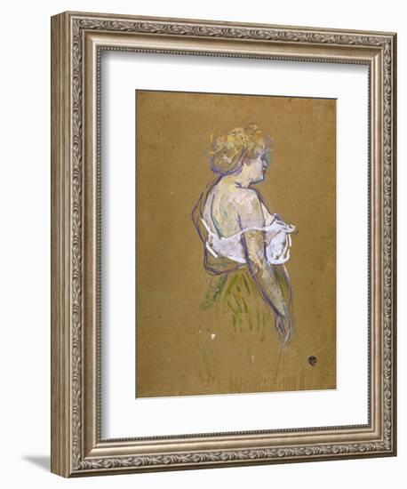 Lucie Bellanger, circa 1895-1896-Henri de Toulouse-Lautrec-Framed Giclee Print