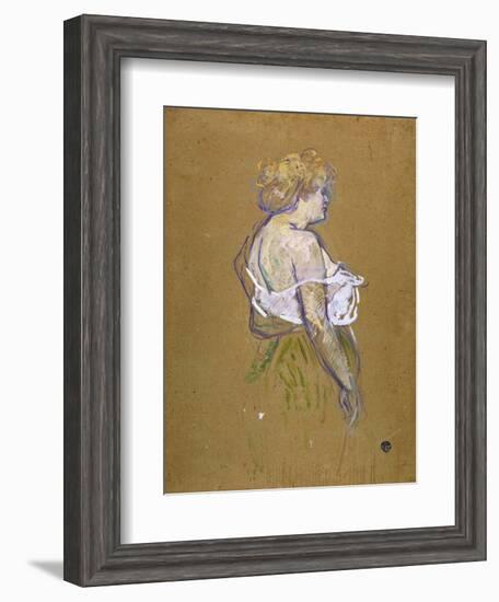 Lucie Bellanger, circa 1895-1896-Henri de Toulouse-Lautrec-Framed Giclee Print