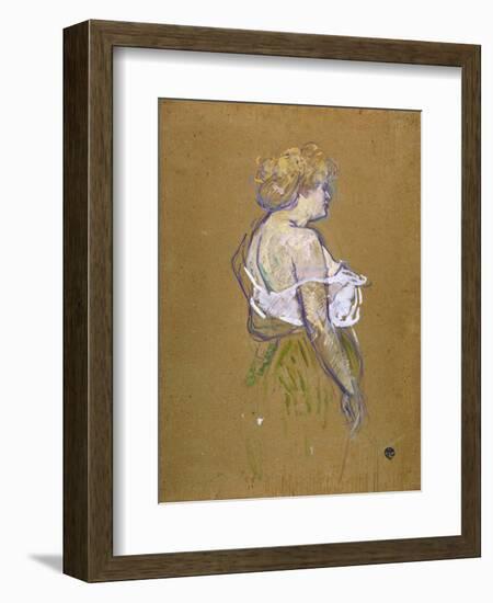 Lucie Bellanger, circa 1895-1896-Henri de Toulouse-Lautrec-Framed Giclee Print