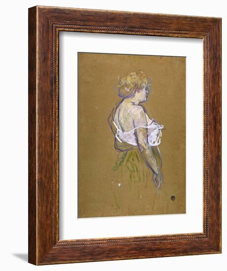 Lucie Bellanger, circa 1895-1896-Henri de Toulouse-Lautrec-Framed Giclee Print