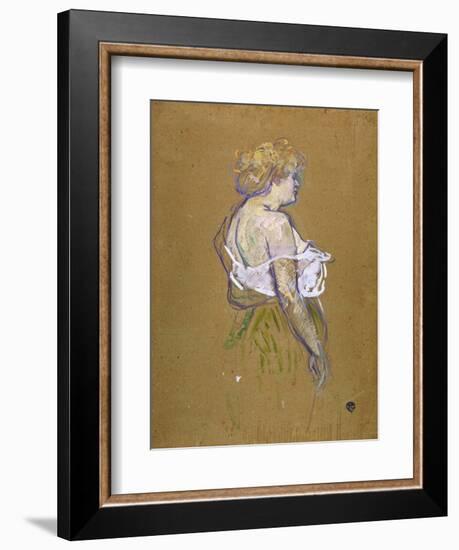 Lucie Bellanger, circa 1895-1896-Henri de Toulouse-Lautrec-Framed Giclee Print