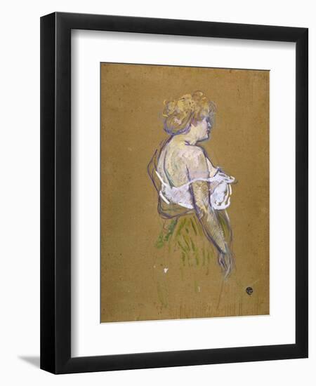 Lucie Bellanger, circa 1895-1896-Henri de Toulouse-Lautrec-Framed Giclee Print