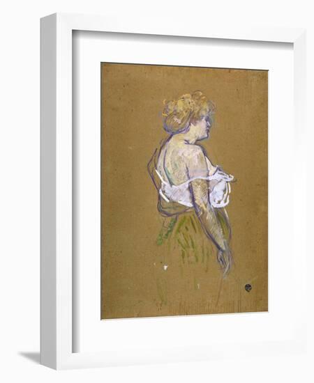 Lucie Bellanger, circa 1895-1896-Henri de Toulouse-Lautrec-Framed Giclee Print