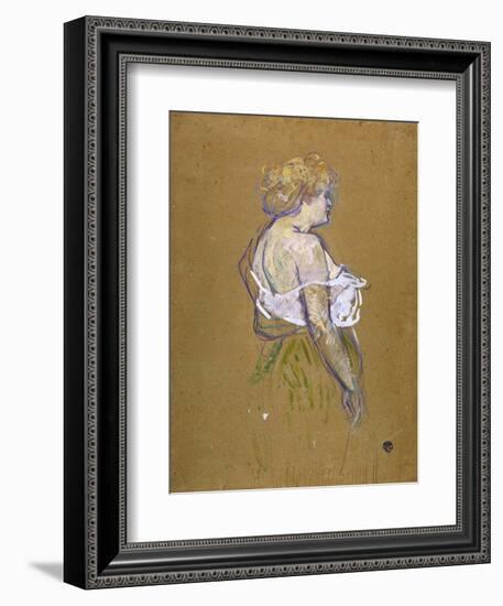 Lucie Bellanger, circa 1895-1896-Henri de Toulouse-Lautrec-Framed Giclee Print