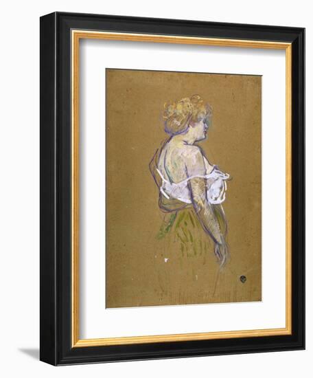 Lucie Bellanger, circa 1895-1896-Henri de Toulouse-Lautrec-Framed Giclee Print