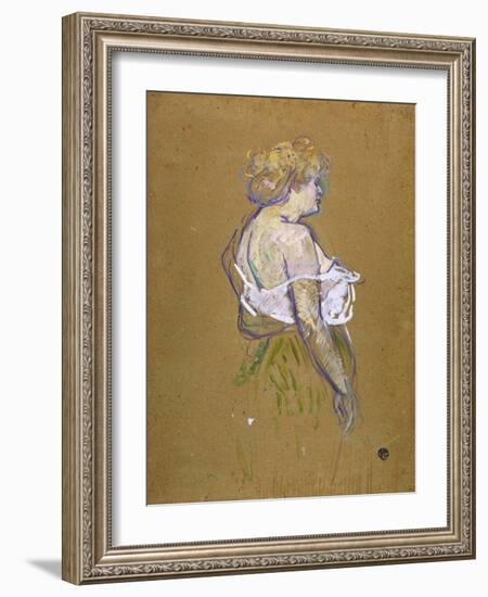 Lucie Bellanger, circa 1895-1896-Henri de Toulouse-Lautrec-Framed Giclee Print