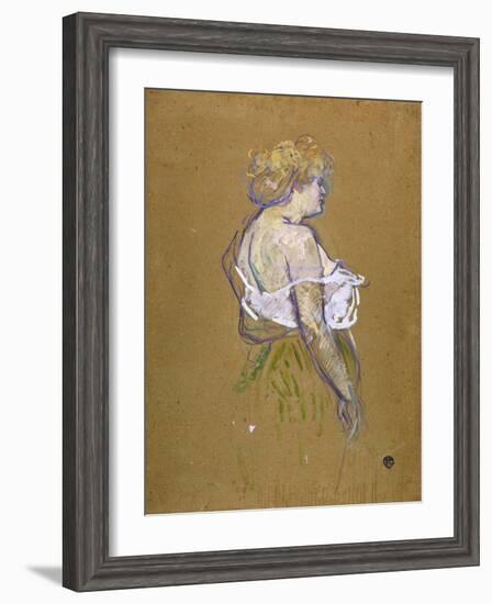 Lucie Bellanger, circa 1895-1896-Henri de Toulouse-Lautrec-Framed Giclee Print