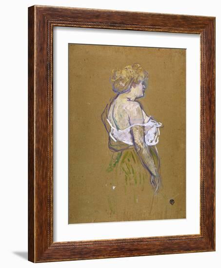 Lucie Bellanger, circa 1895-1896-Henri de Toulouse-Lautrec-Framed Giclee Print