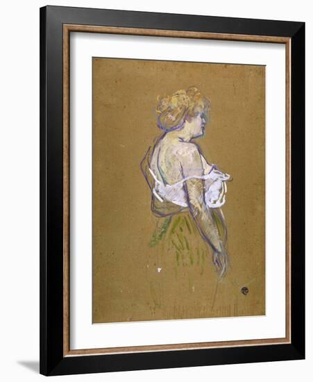 Lucie Bellanger, circa 1895-1896-Henri de Toulouse-Lautrec-Framed Giclee Print