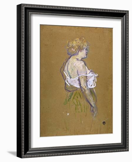 Lucie Bellanger, circa 1895-1896-Henri de Toulouse-Lautrec-Framed Giclee Print