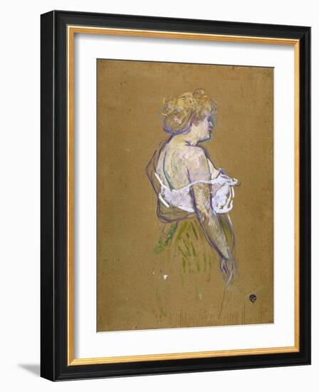 Lucie Bellanger, circa 1895-1896-Henri de Toulouse-Lautrec-Framed Giclee Print