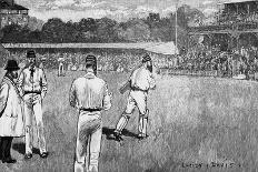 Cricket Asking for Guard-Lucien Davis-Framed Stretched Canvas