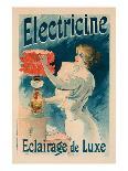 Reproduction of a Poster Advertising 'Electricine' Luxury Lighting, 1893 (Colour Litho) (See 130211-Lucien Lefevre-Giclee Print