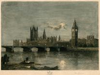 Westminster at Night-Lucien Marcelin Gautier-Giclee Print