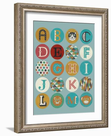 Lucien's Alphabet I-Chariklia Zarris-Framed Art Print