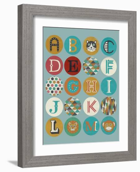 Lucien's Alphabet I-Chariklia Zarris-Framed Art Print