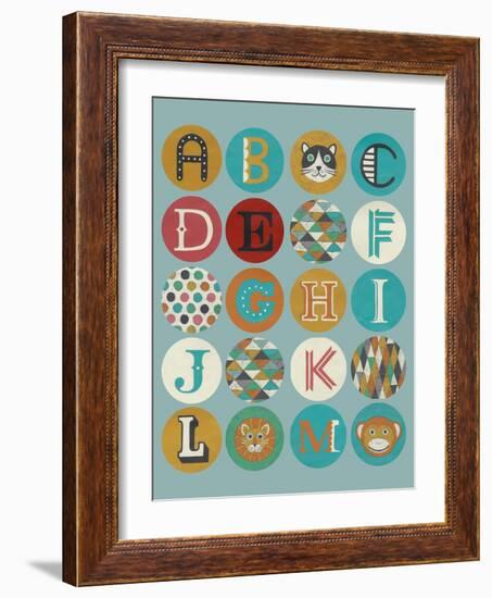 Lucien's Alphabet I-Chariklia Zarris-Framed Art Print