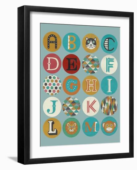 Lucien's Alphabet I-Chariklia Zarris-Framed Art Print