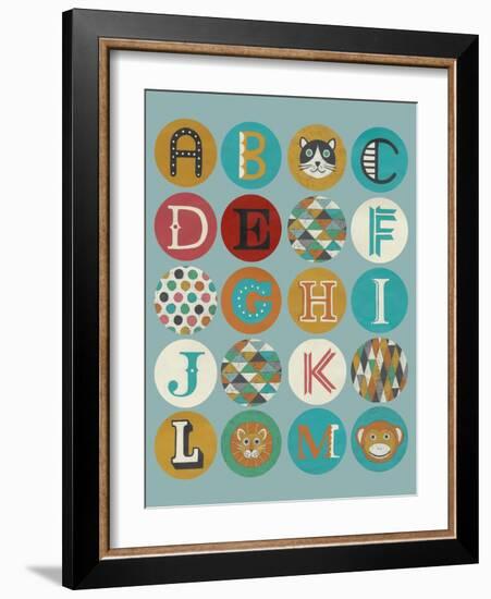 Lucien's Alphabet I-Chariklia Zarris-Framed Art Print