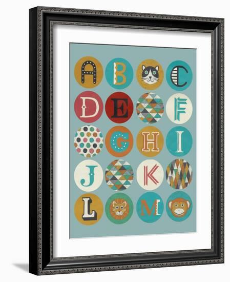 Lucien's Alphabet I-Chariklia Zarris-Framed Art Print