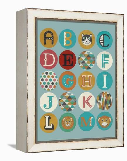 Lucien's Alphabet I-Chariklia Zarris-Framed Stretched Canvas