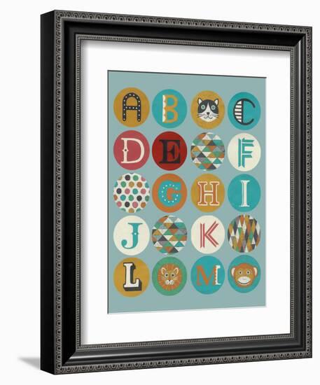 Lucien's Alphabet I-Chariklia Zarris-Framed Art Print