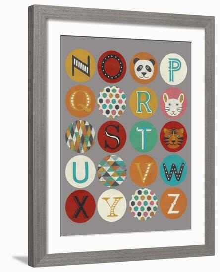 Lucien's Alphabet II-Chariklia Zarris-Framed Art Print