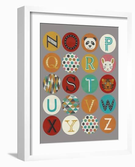 Lucien's Alphabet II-Chariklia Zarris-Framed Art Print