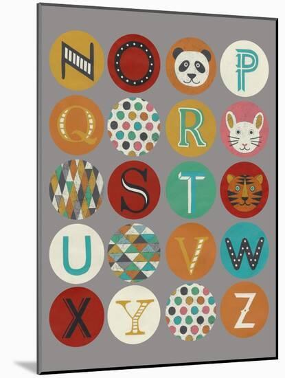 Lucien's Alphabet II-Chariklia Zarris-Mounted Art Print