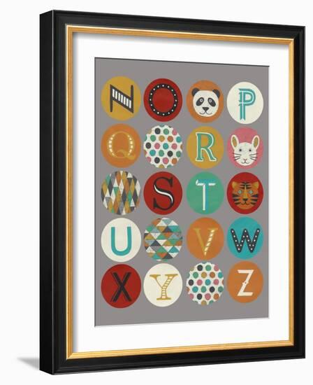 Lucien's Alphabet II-Chariklia Zarris-Framed Art Print