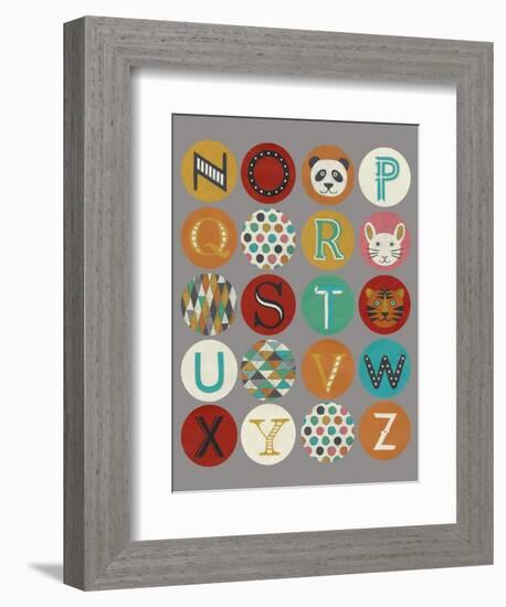 Lucien's Alphabet II-Chariklia Zarris-Framed Premium Giclee Print