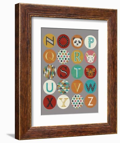 Lucien's Alphabet II-Chariklia Zarris-Framed Premium Giclee Print