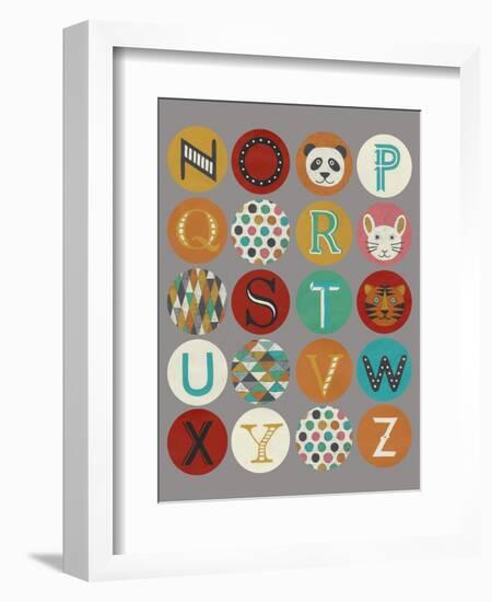 Lucien's Alphabet II-Chariklia Zarris-Framed Premium Giclee Print