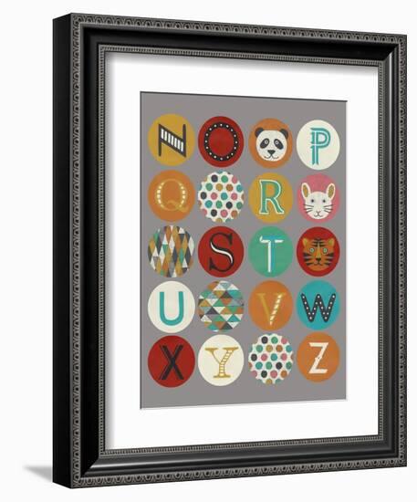 Lucien's Alphabet II-Chariklia Zarris-Framed Premium Giclee Print