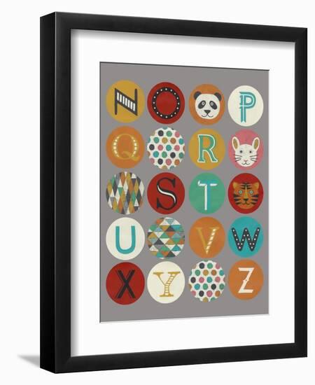 Lucien's Alphabet II-Chariklia Zarris-Framed Art Print