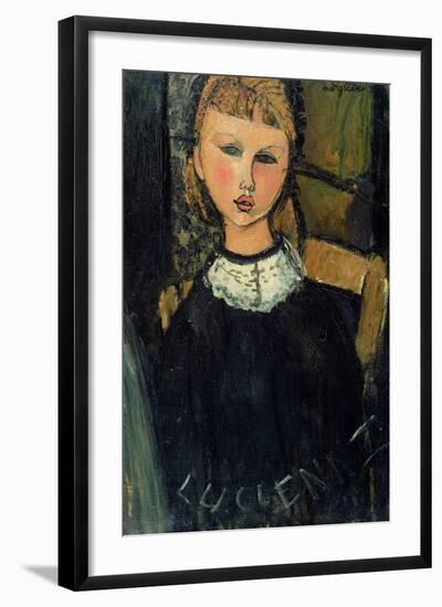 Lucienne, c.1916-17-Amedeo Modigliani-Framed Giclee Print