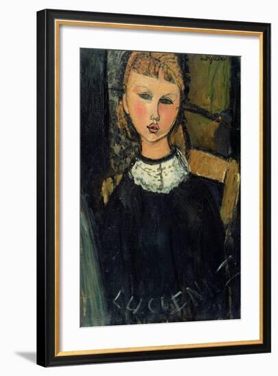 Lucienne, c.1916-17-Amedeo Modigliani-Framed Giclee Print