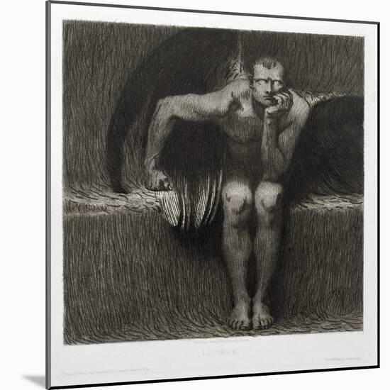 Lucifer, 1892-Franz von Stuck-Mounted Giclee Print