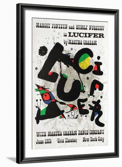 Lucifer in Uris Theater-Joan Miro-Framed Premium Edition