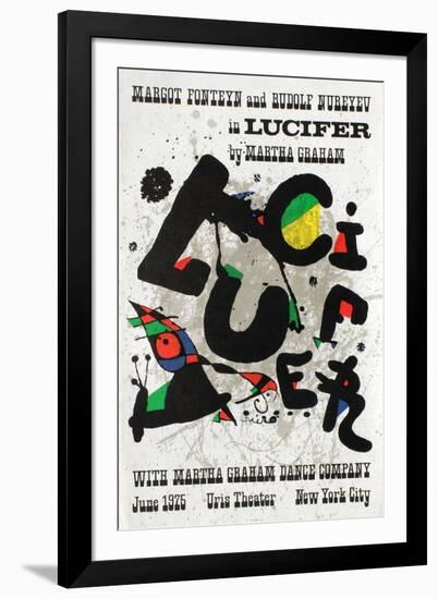 Lucifer in Uris Theater-Joan Miro-Framed Premium Edition