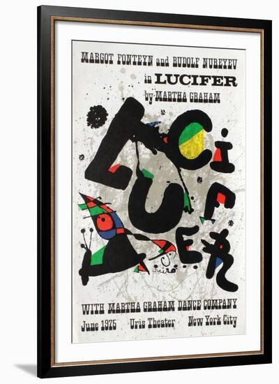 Lucifer in Uris Theater-Joan Miro-Framed Premium Edition