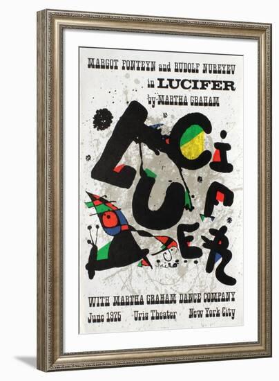 Lucifer in Uris Theater-Joan Miro-Framed Premium Edition