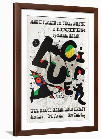 Lucifer in Uris Theater-Joan Miro-Framed Premium Edition