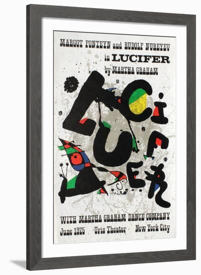 Lucifer in Uris Theater-Joan Miro-Framed Premium Edition