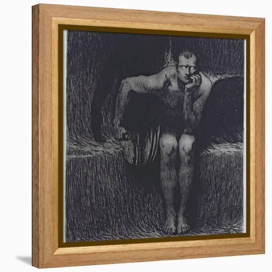 Lucifer-Franz von Stuck-Framed Premier Image Canvas