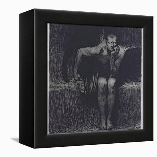 Lucifer-Franz von Stuck-Framed Premier Image Canvas