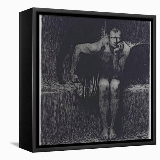 Lucifer-Franz von Stuck-Framed Premier Image Canvas