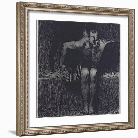 Lucifer-Franz von Stuck-Framed Giclee Print