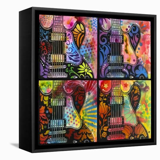 Lucille 4X, Guitars, Four Up, String Instruments, Music, Rock, Pop Art, 4 square, Psychedelic-Russo Dean-Framed Premier Image Canvas