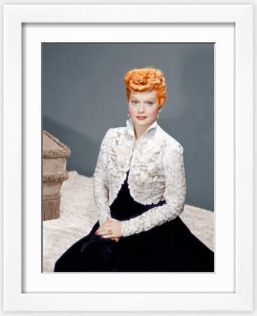 open lace back dress Lucille Ball 